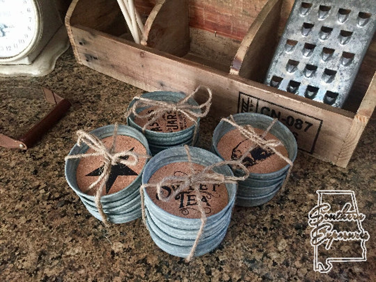 Mason Jar Coasterswindmill Coasterfun Coastersmason Jar Etsy