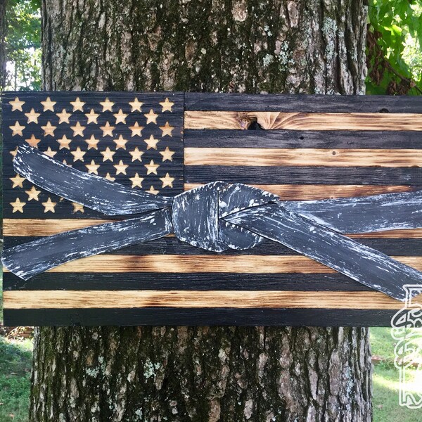 Distressed Wood Flag Etsy