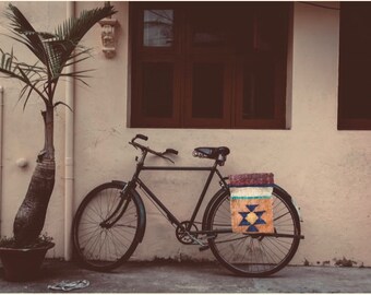 Handwoven Panniers , Handwoven Bicycle Bags, Storage Flat Woven Bags