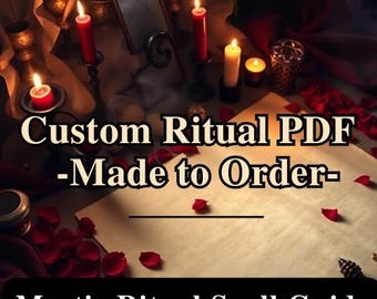 Personalized Ritual and Intuitive Reading | Custom Spiritual Guide for Self-Performed Ceremony | Printable PDF