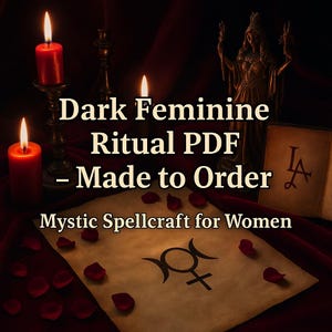 Dark Feminine Rising | Personalized PDF Ritual & Energy Reading | Goddess Lilith and Hekate Devotion