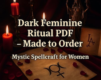 Dark Feminine Rising | Personalized PDF Ritual & Energy Reading | Goddess Lilith and Hekate Devotion