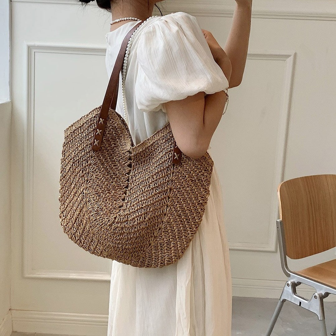 2023 Summer Straw Handbags for Women Rattan Shoulder Bags Etsy