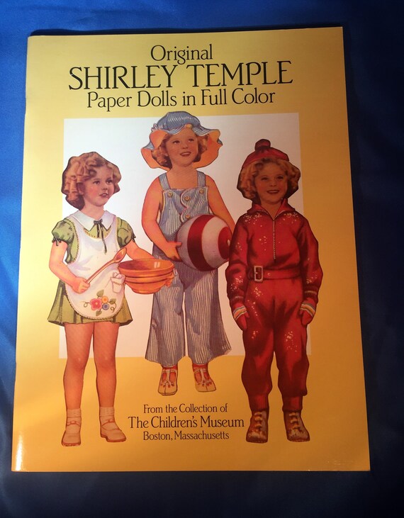 shirley temple paper dolls in full color