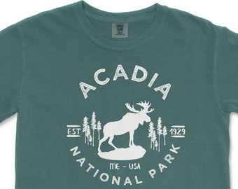 T-shirt couleurs confort Parc national Acadia