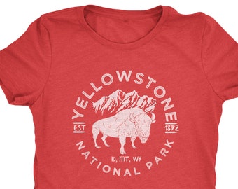 T-shirt féminin du parc national de Yellowstone