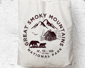 Great Smoky Mountains National Park Canvas Tote Bag