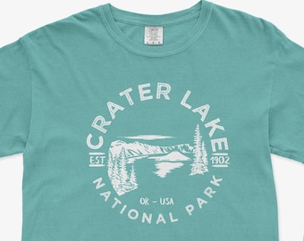 Crater Lake National Park Comfort Colors T Shirt à manches longues