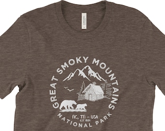 T-shirt aventure dans le parc national des Great Smoky Mountains