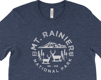 T-shirt d’aventure du parc national du Mont Rainier