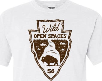 Wild Open Spaces National Park Adventure Comfort Colors T Shirt