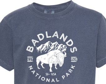 Badlands National Park Kids Comfort Colors T shirt