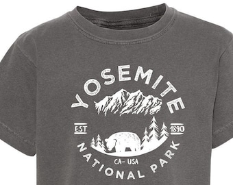 Yosemite National Park Kids Comfort Colors T-shirt