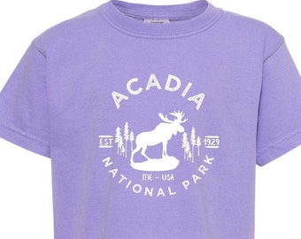 Acadia National Park Youth Comfort Colors T shirt