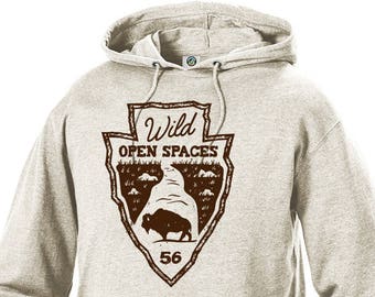 Wild Open Spaces National Park Adventure Unisex Hoodie