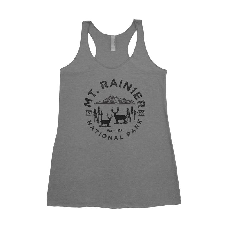 Mount Rainier National Park Adventure Women's Tank Premium Heather