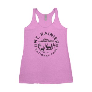 Mount Rainier National Park Adventure Women's Tank Vintage Lilac