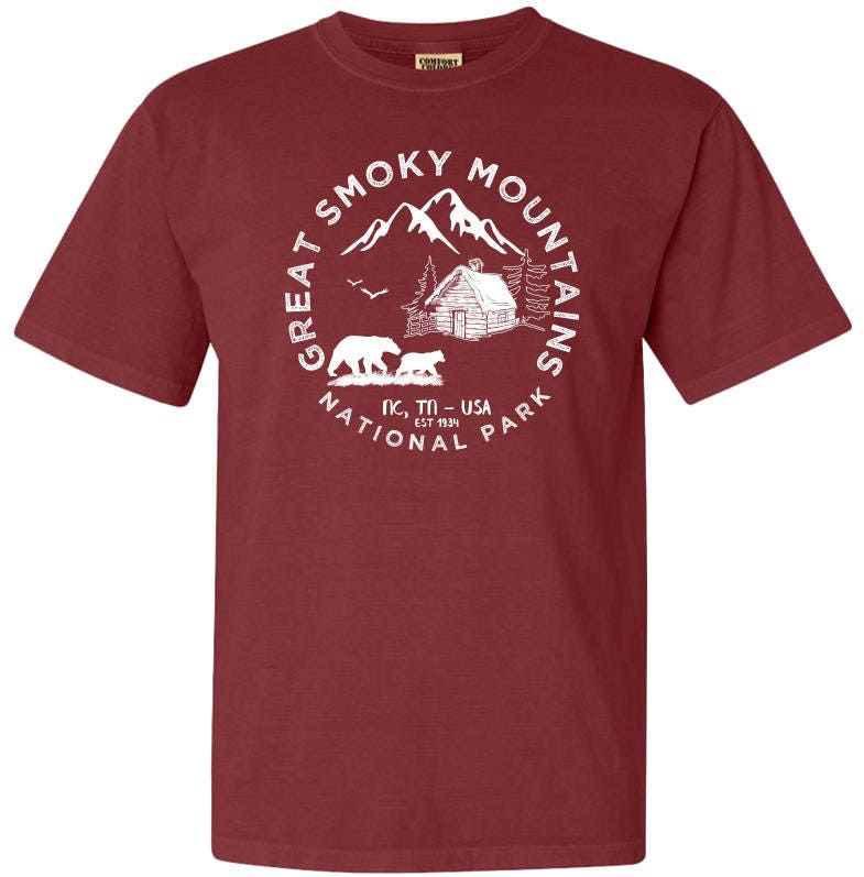 Great Smoky Mountains National Park Comfort Colors T Shirt - Etsy