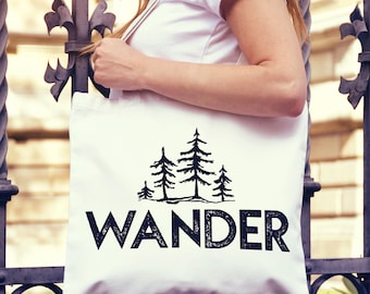 Wander Trees National Parks Canvas Tote Bag