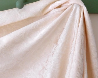 Off-White Damask Tablecloth