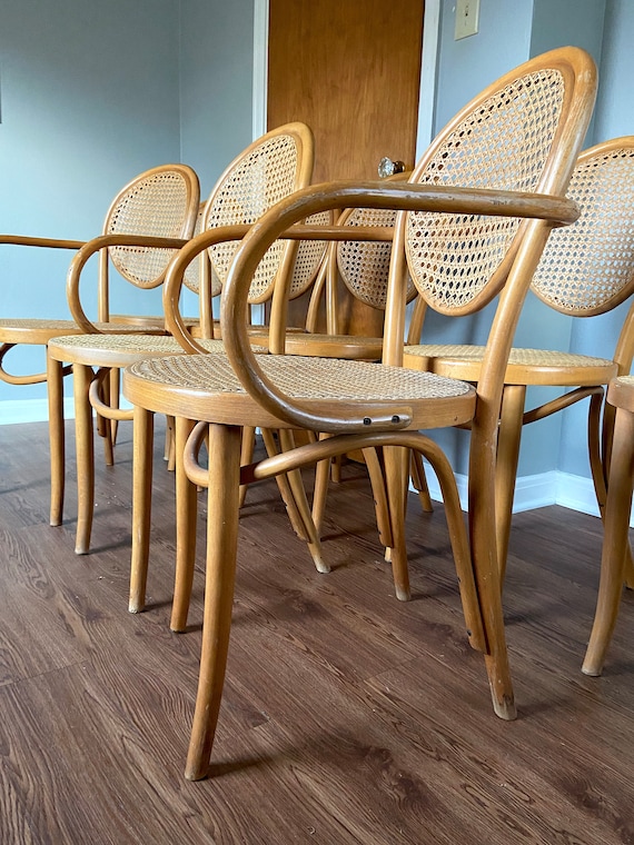 Vintage Thonet Bentwood Chairs, Set of 8 - Etsy