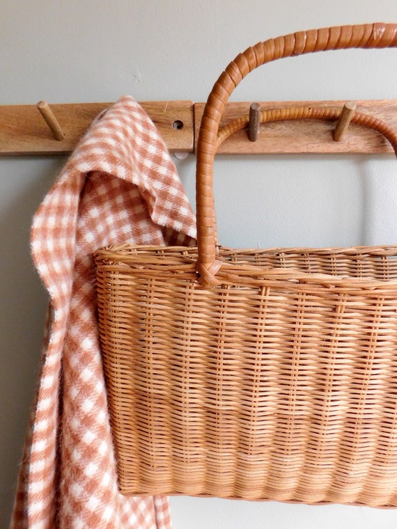 Woven Rattan Basket Bag - image 2