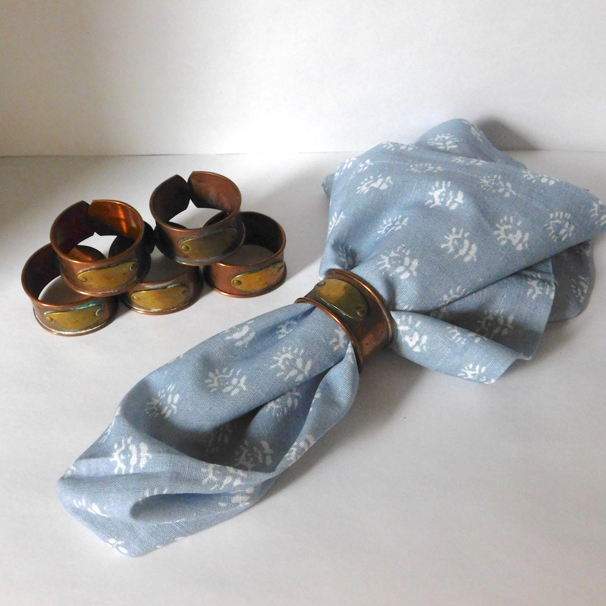 Copper Napkin Rings, Set of 6 - Etsy