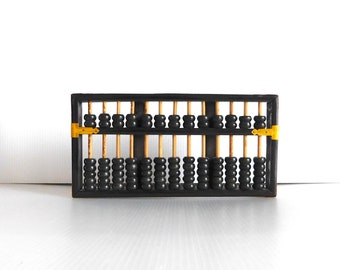 13-Row Chinese Abacus by Lotus Flower