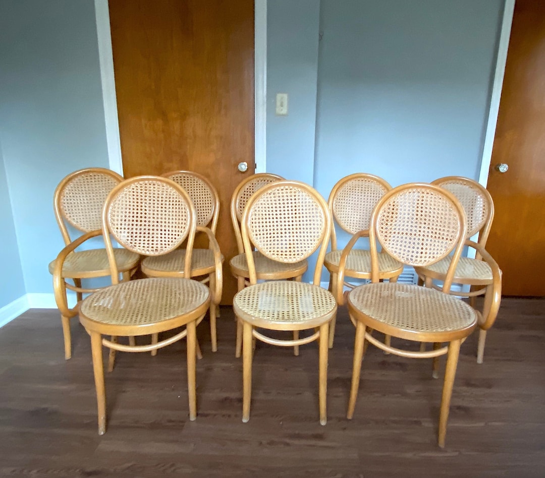 Vintage Thonet Bentwood Chairs, Set of 8 - Etsy