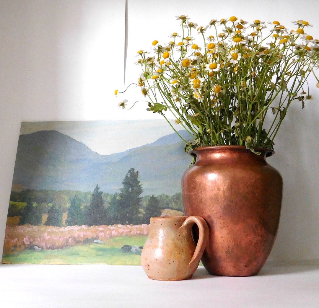 Vintage Copper Vase Etsy