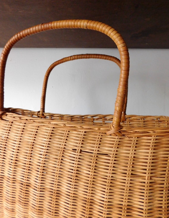 Woven Rattan Basket Bag - image 7