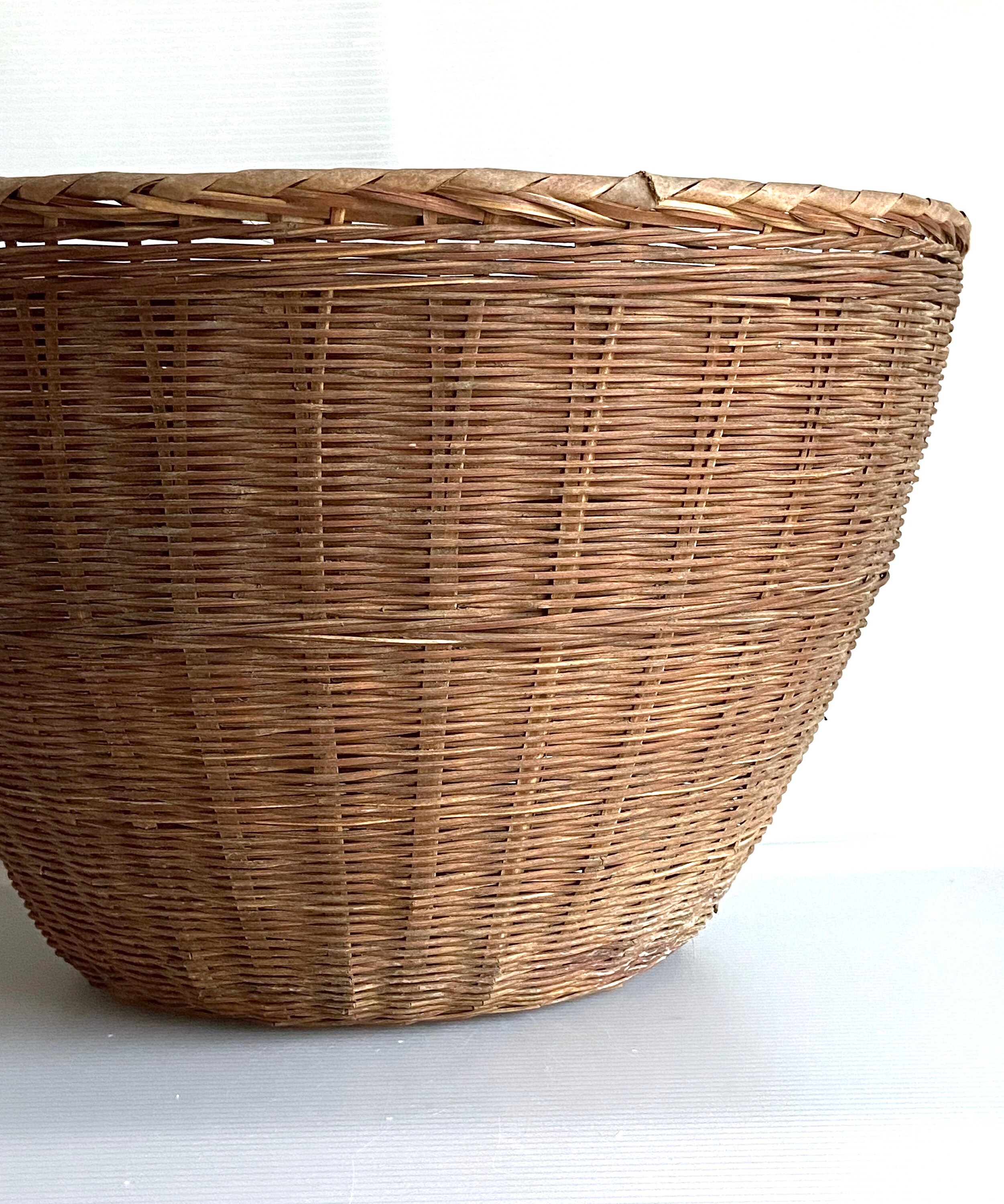 Dark Brown Woven Basket - Etsy