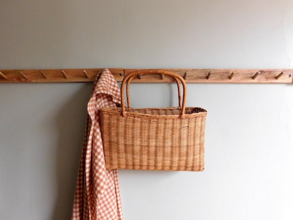 Woven Rattan Basket Bag - image 1