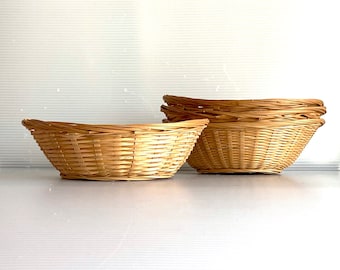 Oval Woven Baskets, Set of 4