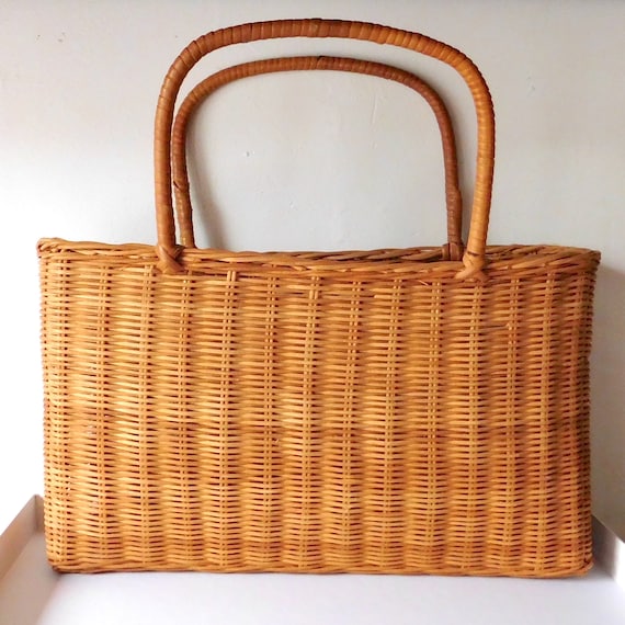 Woven Rattan Basket Bag - image 5