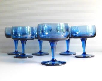 Série de 10 verres à eau en cristal de Bayel forme tulipe | Selency
