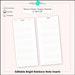 Editable Bright Rainbow Notes Printables 4.125x9.25 Skinny Classic ...