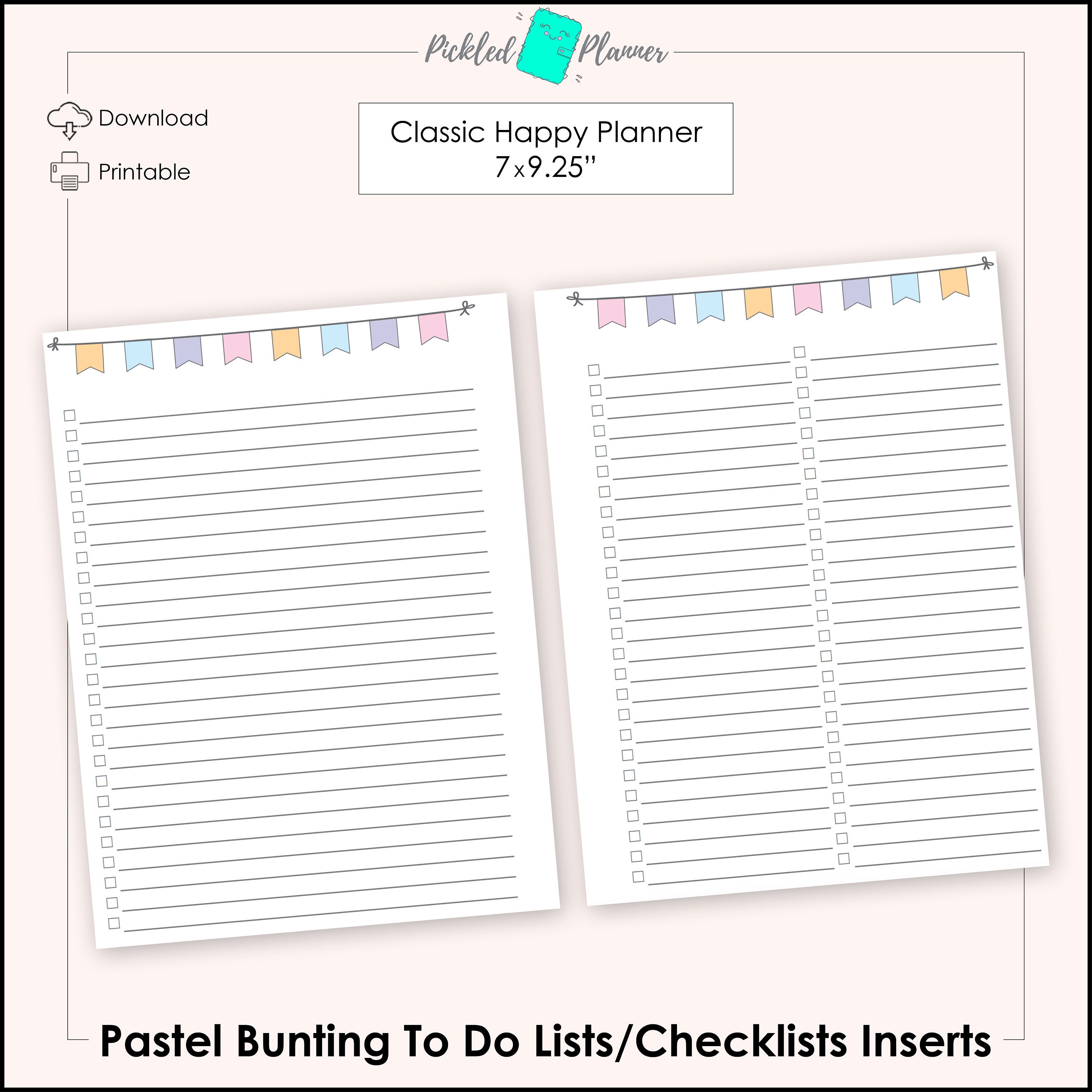 Happy Planner Checklists Inserts Free Printable Happy, 41 OFF