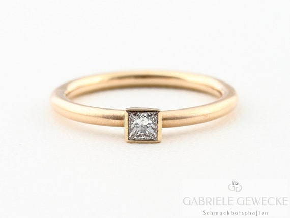 1.1 Quilates Diamante Anillo de compromiso solitario de diseño de flores en platino N /& Half