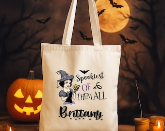 Snow White Trick or Treat Bucket Evil Queen Halloween Candy Bucket  Seven Dwarfs Trick or Treat Tote Bag Personalized Snow White Evil Queen