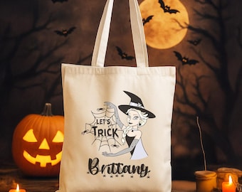 Elsa Trick or Treat Bucket Frozen Candy Bucket Halloween Frozen Trick or Treat Tote Bag Personalized Frozen Candy Bucket Elsa Personalized