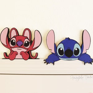 Dörrkarmdekoration med stygn, hylldekoration för stygn, barnrumsdekoration med stygn, babyshowerpresent, ängeldörrdekoration med stygn, Disney-rumsdekoration
