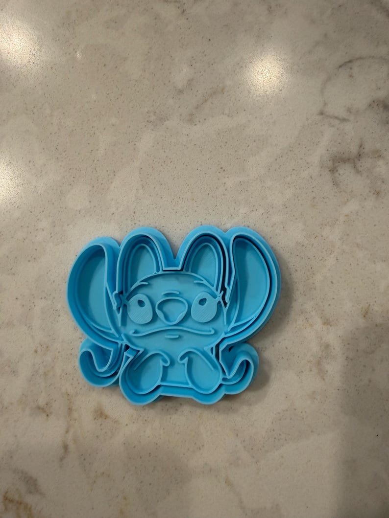 Stitch & Lilo Cookie Cutter Set | 3D Printed Disney Cookie Cutters | Play-Doh Stamp Tools | Holiday Baking Gift | Kids Party Favor Stitch image 12