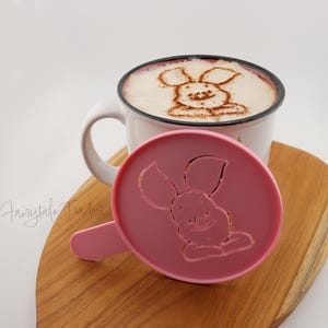 Piglet Latte Art Stencil Disney Kitchen Accessory Coffee Lover Stencil Disney Latte Art Piglet Stencil Disney Stencil Winnie the Pooh Fan