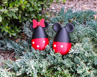 Mickey and Minnie Easter Eggs Disney Easter Basket Filler Refillable Egg Hunt Prize Gold Silver Spring Decor Easter Disney Gift for Kids