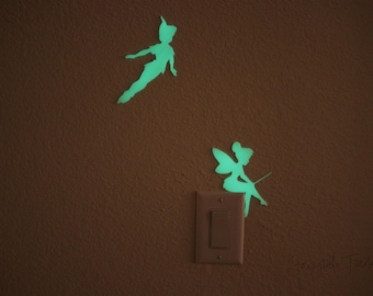 Tinker Bell Light Switch Wall Decor Peter Pan light Switch Wall Decor Kid Room Decor Baby Shower Gift Nursery Disney Tinker Bell Peter Pan