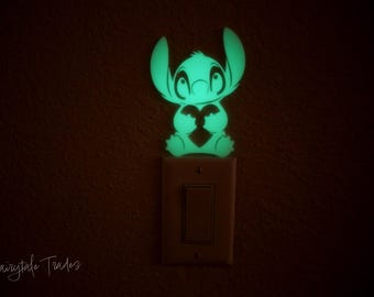 Stitch Light Switch Wall Decor Stitch Nursery Decor Baby Shower Gift Stitch Kid Room Decor Game Room Disney Stitch Outlet Cover Toggle Cover