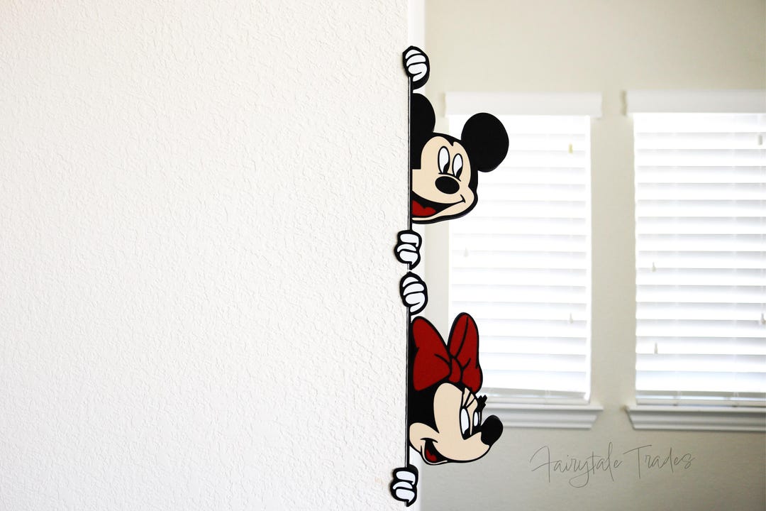 Minnie Mouse Wall Decor Mickey Mouse Kid Room Decor Minnie Nursery ...