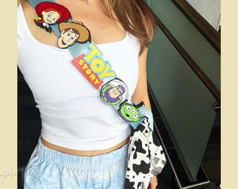 Toy Story Bag Charms Woody Buzz Jessie Rex Alien Belt Bag Charm Disney Bag Accessories Toy Story Aliens Toy Story Logo Cross Body Bag Charm