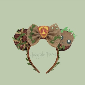 Disney Parks Marvel I Am Groot Mickey Ears Brown Green Groot Ear Headband Arrives at Disney California Adventure  main image 4